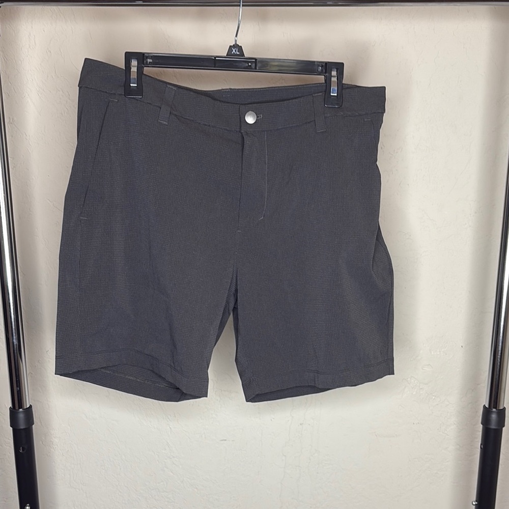 Lululemon Athletica Gray Flat Front Shorts